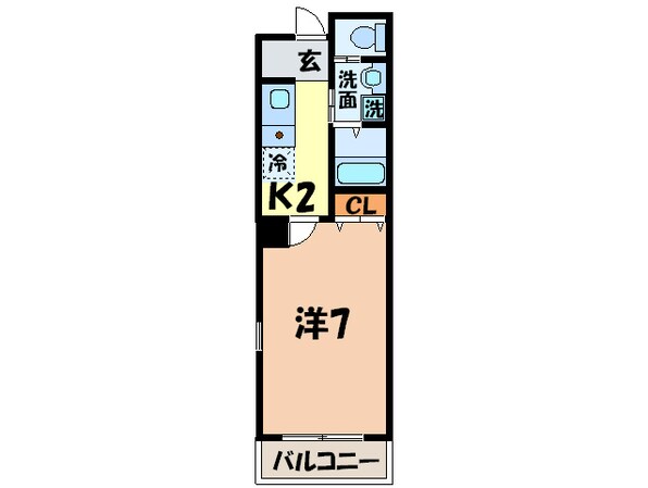 ニッシンハイツ日比野の物件間取画像